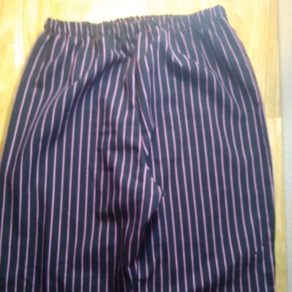 Vintage Charades Pinstripe Gangster Polyester Pants Pink Costume - Picture 3 of 7